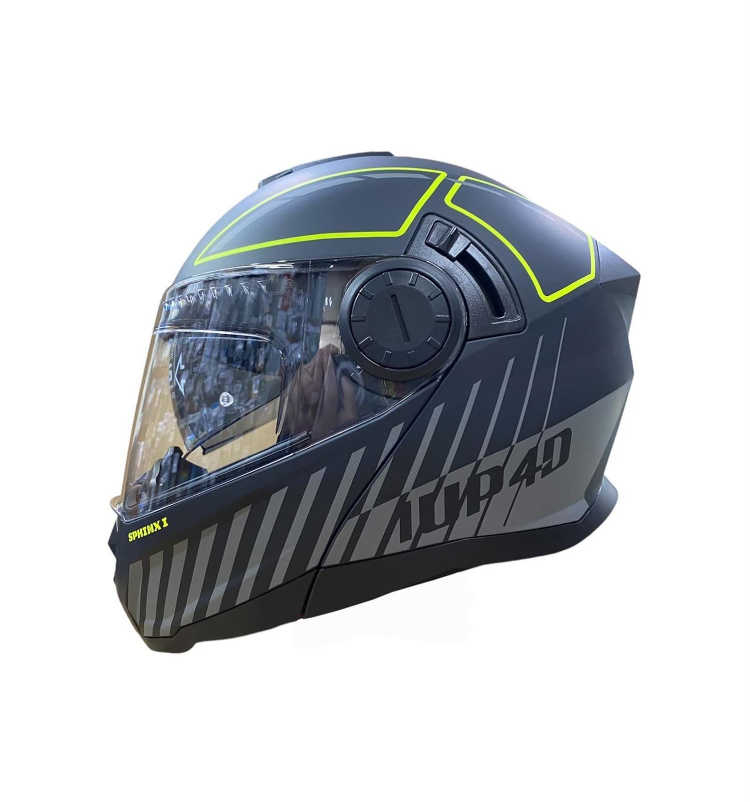 CASCO MOTO MODULAR 1UP SPHINX - Imagen 1