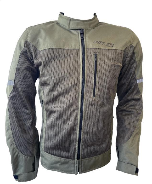 CHAQUETA MOTO NAVA PERFORADA - Imagen 2